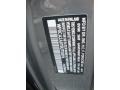2011 Porsche Boxster Standard Boxster Model Info Tag