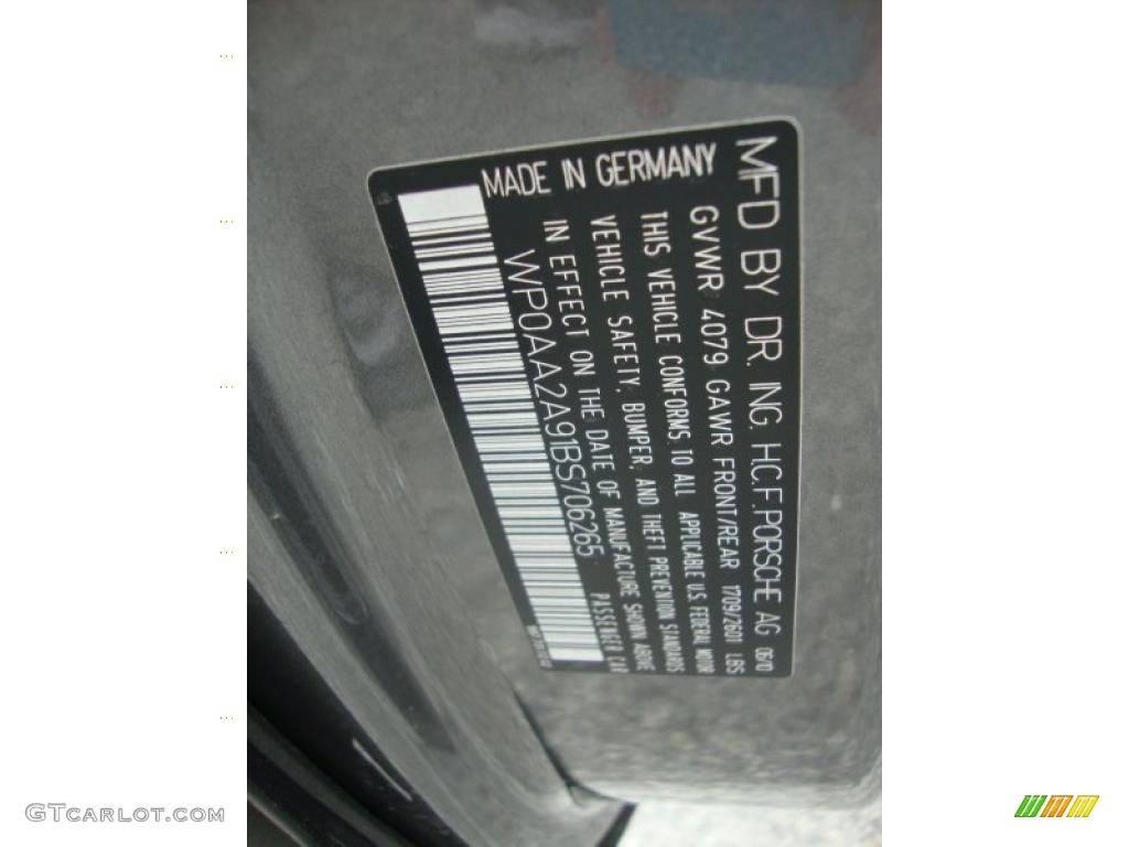 2011 911 Carrera Coupe - Meteor Grey Metallic / Black photo #32