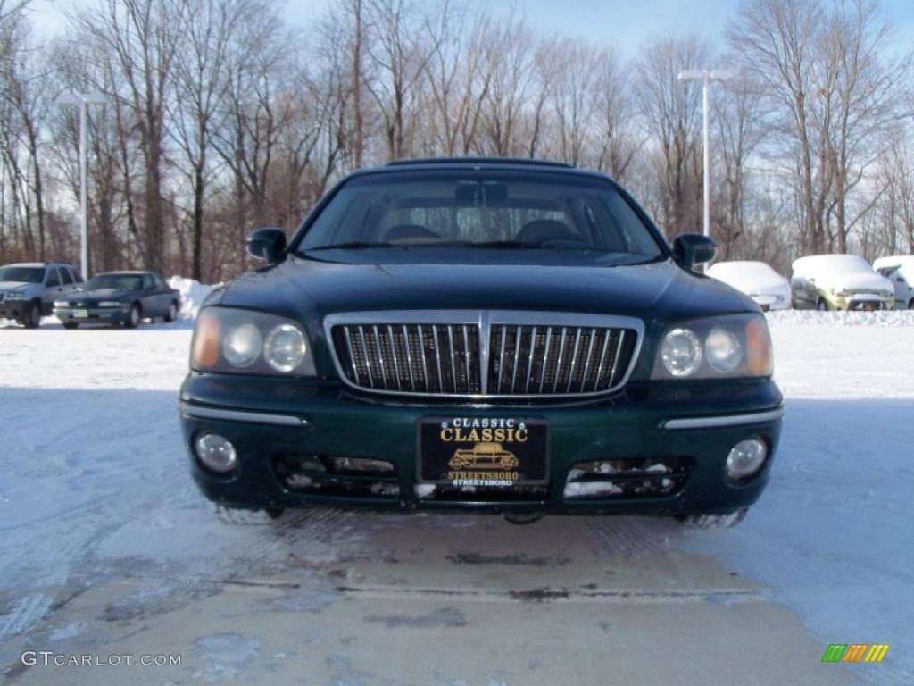 2001 XG300 L Sedan - Midnight Green / Beige photo #2