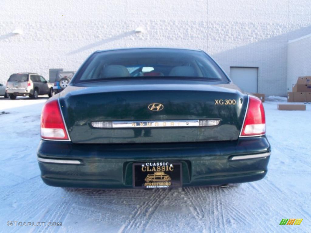 2001 XG300 L Sedan - Midnight Green / Beige photo #3