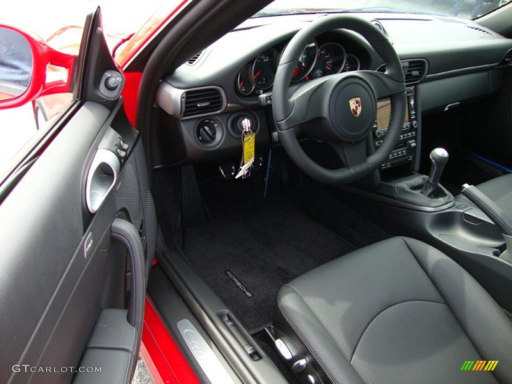 Black Interior 2011 Porsche 911 Carrera Coupe Photo #43203886