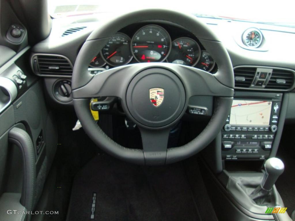 Black Interior 2011 Porsche 911 Carrera Coupe Photo #43204018