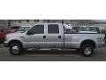 2000 Silver Metallic Ford F350 Super Duty XLT Crew Cab 4x4 Dually  photo #2