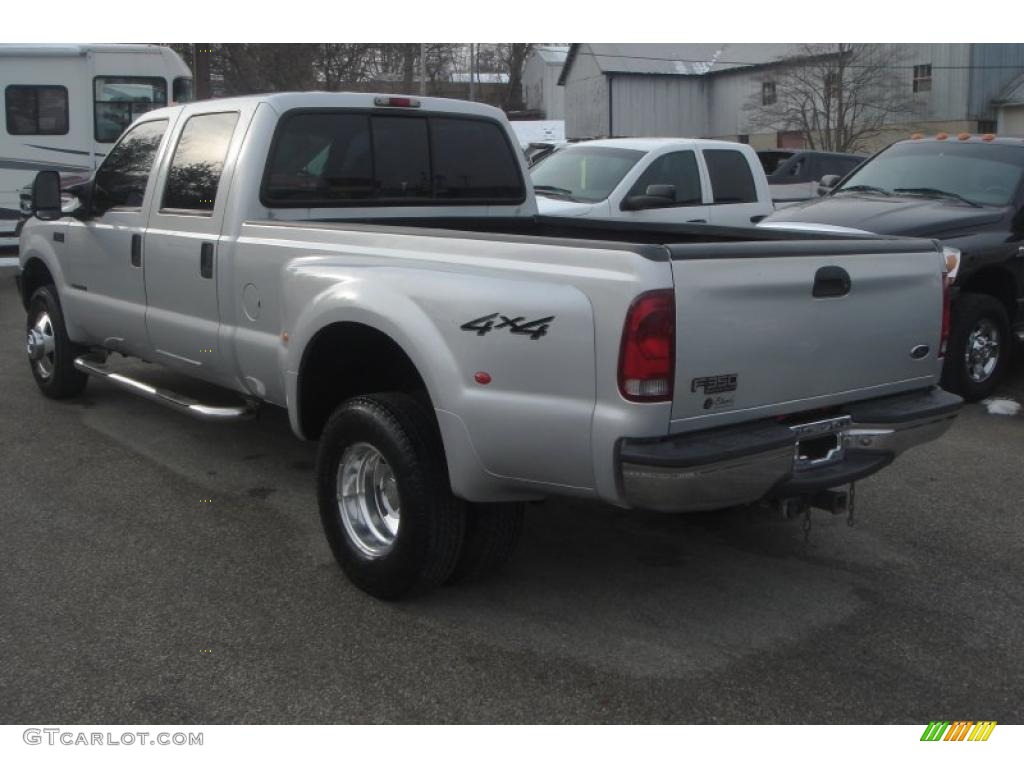 Silver Metallic 2000 Ford F350 Super Duty XLT Crew Cab 4x4 Dually Exterior Photo #43205430