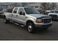 2000 Silver Metallic Ford F350 Super Duty XLT Crew Cab 4x4 Dually  photo #38