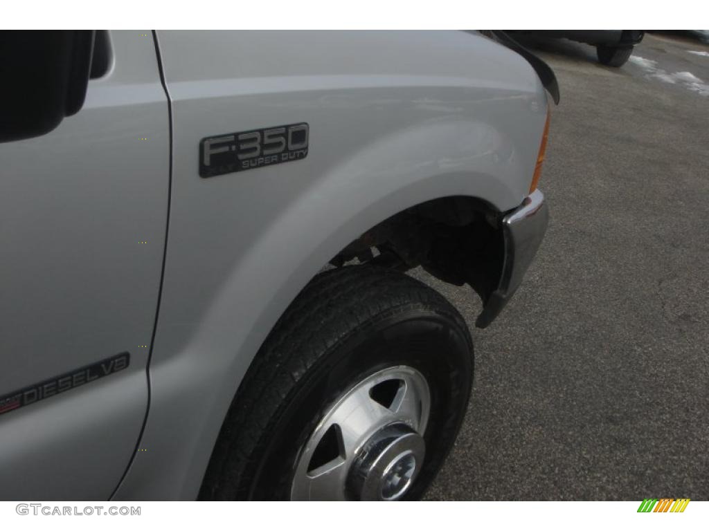 2000 F350 Super Duty XLT Crew Cab 4x4 Dually - Silver Metallic / Dark Denim Blue photo #46