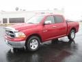 2010 Inferno Red Crystal Pearl Dodge Ram 1500 SLT Crew Cab  photo #1