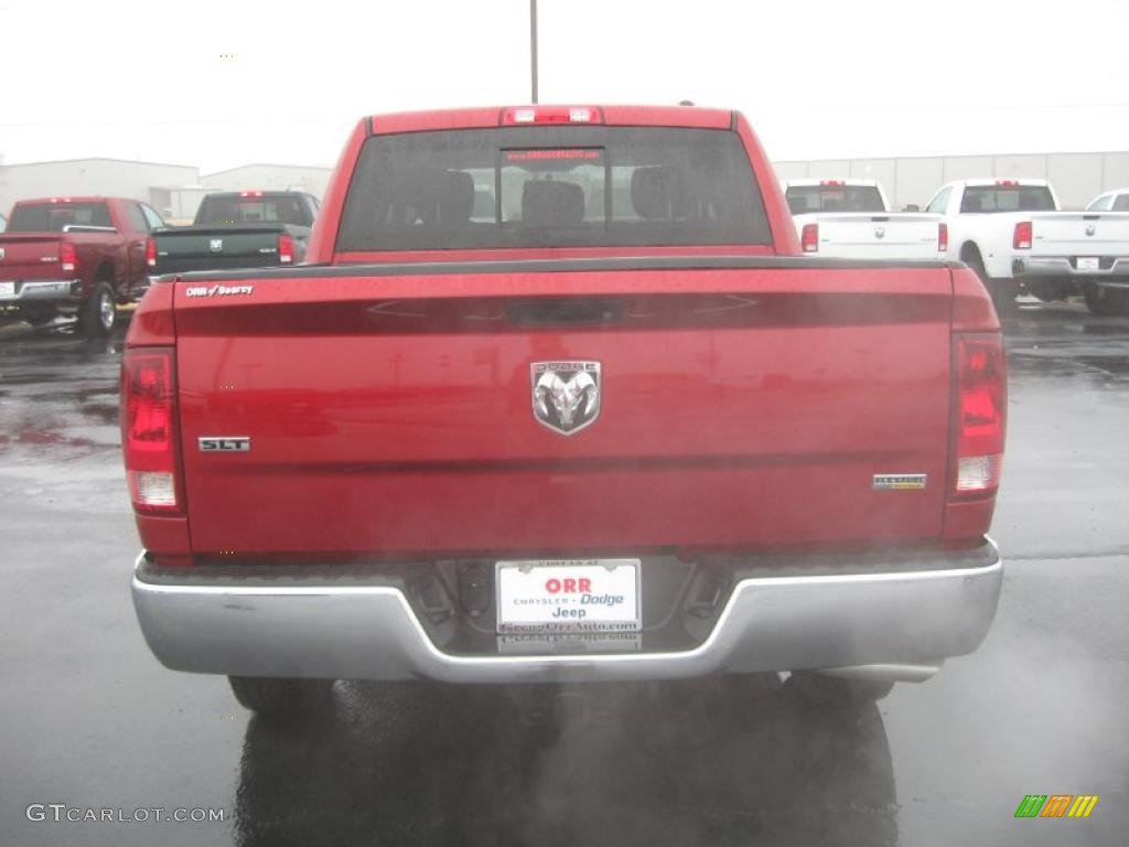 2010 Ram 1500 SLT Crew Cab - Inferno Red Crystal Pearl / Dark Slate/Medium Graystone photo #6