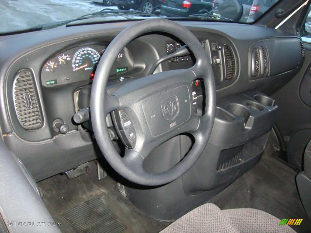2002 Dodge Ram Van 1500 Passenger Dark Slate Gray Dashboard Photo #43208402