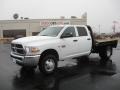 2011 Bright White Dodge Ram 3500 HD SLT Crew Cab 4x4 Chassis  photo #1