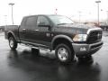 2011 Brilliant Black Crystal Pearl Dodge Ram 3500 HD SLT Outdoorsman Mega Cab 4x4  photo #3