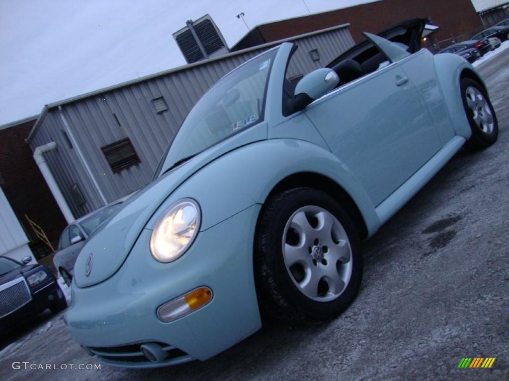 2003 New Beetle GLS Convertible - Aquarius Blue / Black photo #1