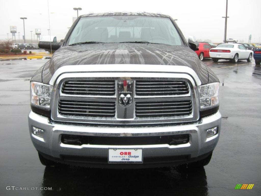 Rugged Brown Pearl 2011 Dodge Ram 3500 HD Laramie Mega Cab 4x4 Dually Exterior Photo #43209258