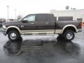 2011 Rugged Brown Pearl Dodge Ram 3500 HD Laramie Mega Cab 4x4 Dually  photo #8