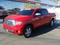 2008 Radiant Red Toyota Tundra Limited CrewMax 4x4  photo #3