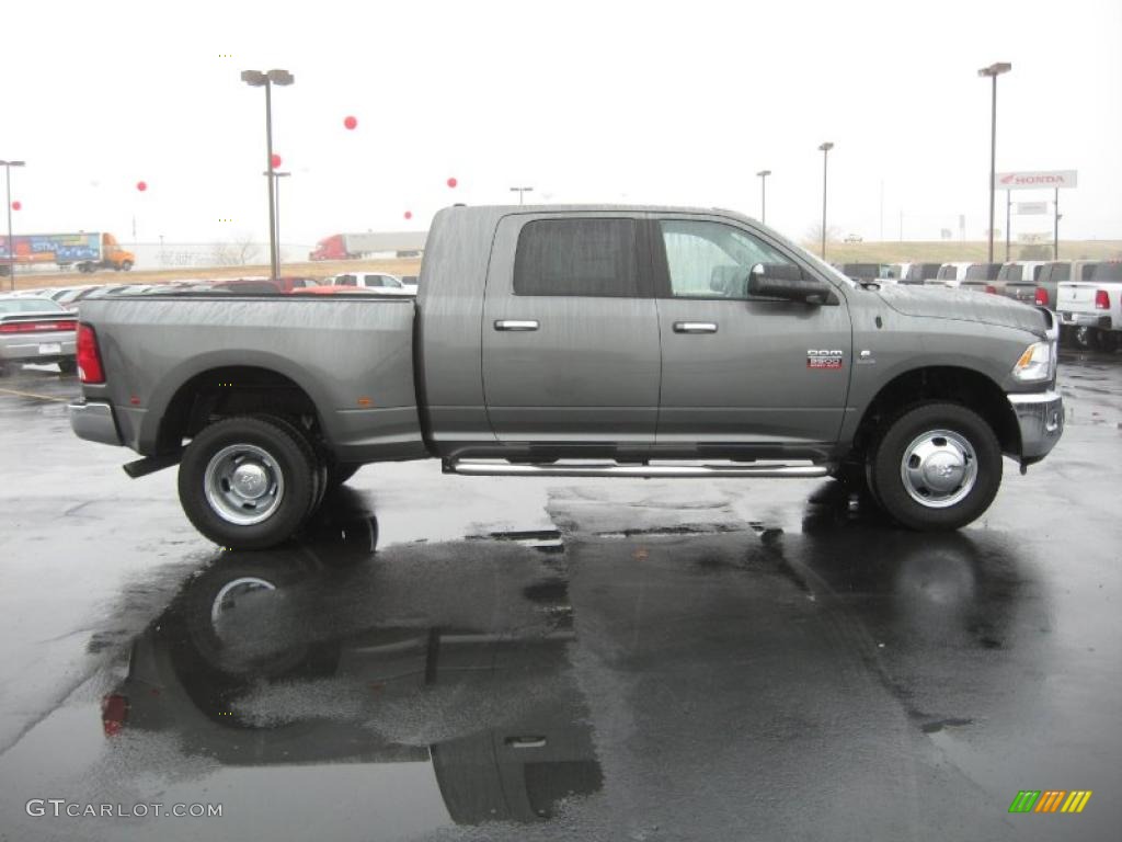 Mineral Gray Metallic 2011 Dodge Ram 3500 HD Big Horn Mega Cab 4x4 Dually Exterior Photo #43209570