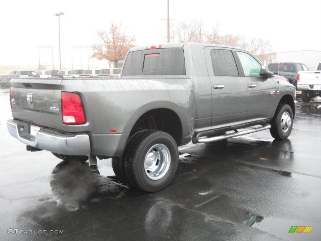 Mineral Gray Metallic 2011 Dodge Ram 3500 HD Big Horn Mega Cab 4x4 Dually Exterior Photo #43209590