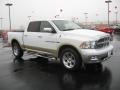 White Gold 2011 Dodge Ram 1500 Laramie Crew Cab 4x4 Exterior