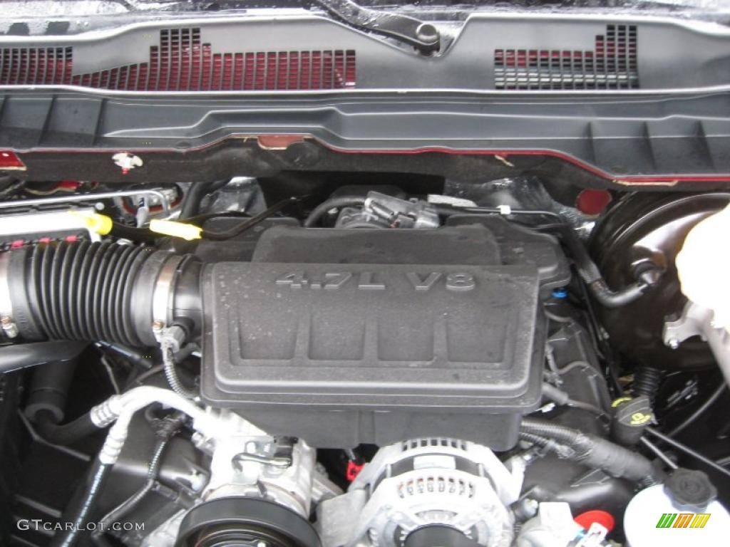 2011 Dodge Ram 1500 SLT Outdoorsman Quad Cab 4.7 Liter SOHC 16-Valve Flex-Fuel V8 Engine Photo #43211258