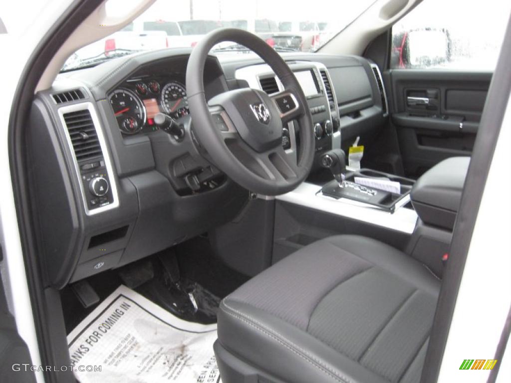 Dark Slate Gray Interior 2011 Dodge Ram 1500 Sport Crew Cab 4x4 Photo #43211430