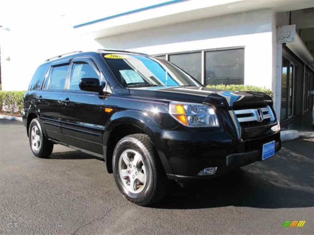 2007 Pilot EX-L - Formal Black / Gray photo #1