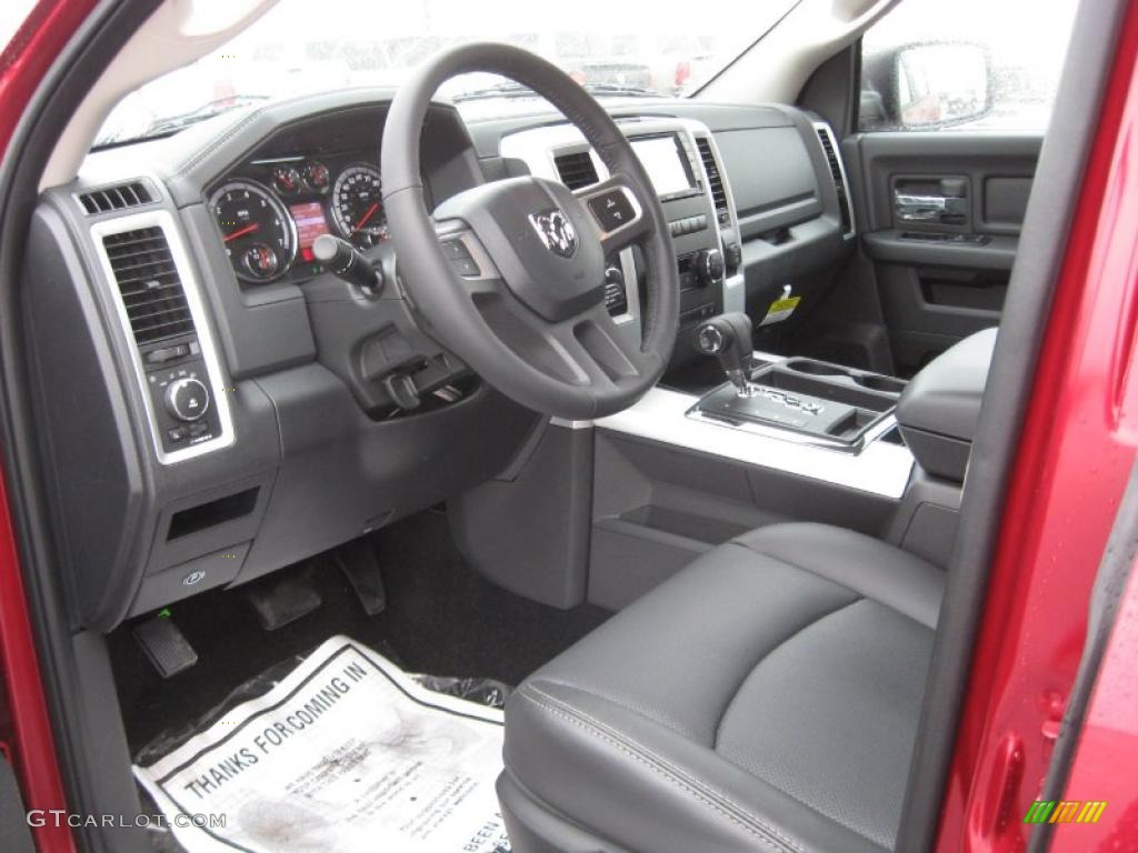 Dark Slate Gray Interior 2011 Dodge Ram 1500 Sport Crew Cab 4x4 Photo #43211706