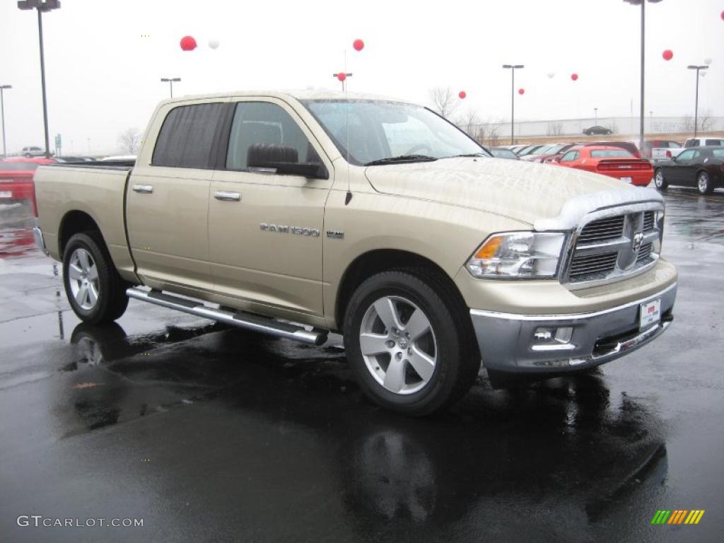 White Gold 2011 Dodge Ram 1500 Lone Star Crew Cab 4x4 Exterior Photo #43211858