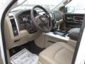 Light Pebble Beige/Bark Brown 2011 Dodge Ram 1500 Laramie Quad Cab 4x4 Interior Color