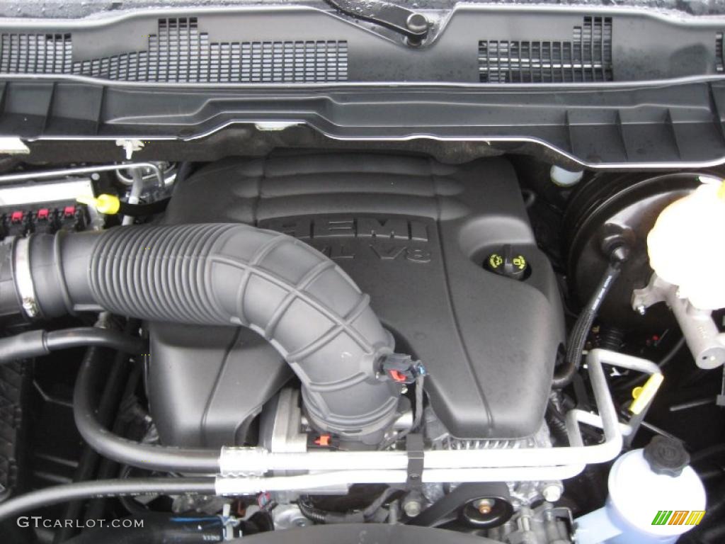 2011 Dodge Ram 1500 Laramie Quad Cab 4x4 5.7 Liter HEMI OHV 16-Valve VVT MDS V8 Engine Photo #43212362