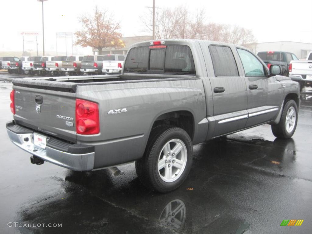 Mineral Gray Metallic 2011 Dodge Dakota Laramie Crew Cab Exterior Photo #43212450