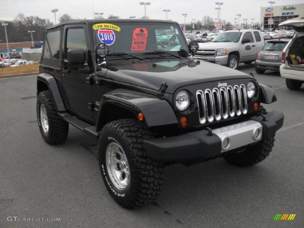 2010 Wrangler Sahara 4x4 - Black / Dark Slate Gray/Medium Slate Gray photo #5