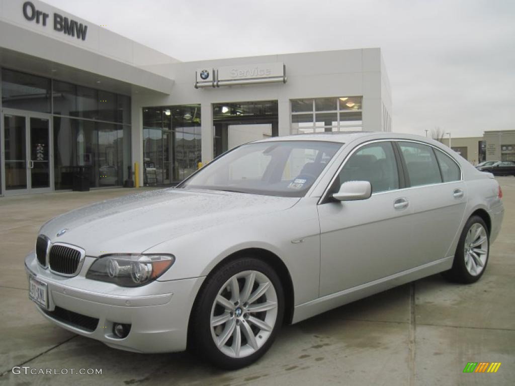 2007 7 Series 750i Sedan - Titanium Silver Metallic / Flannel Grey photo #1