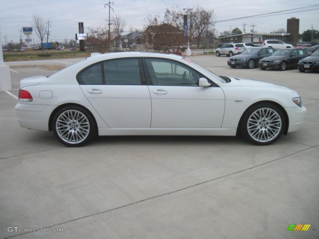 2008 7 Series 750i Sedan - Alpine White / Beige photo #4