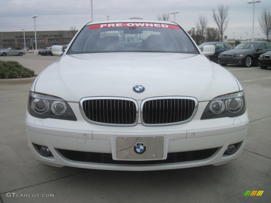2008 7 Series 750i Sedan - Alpine White / Beige photo #5