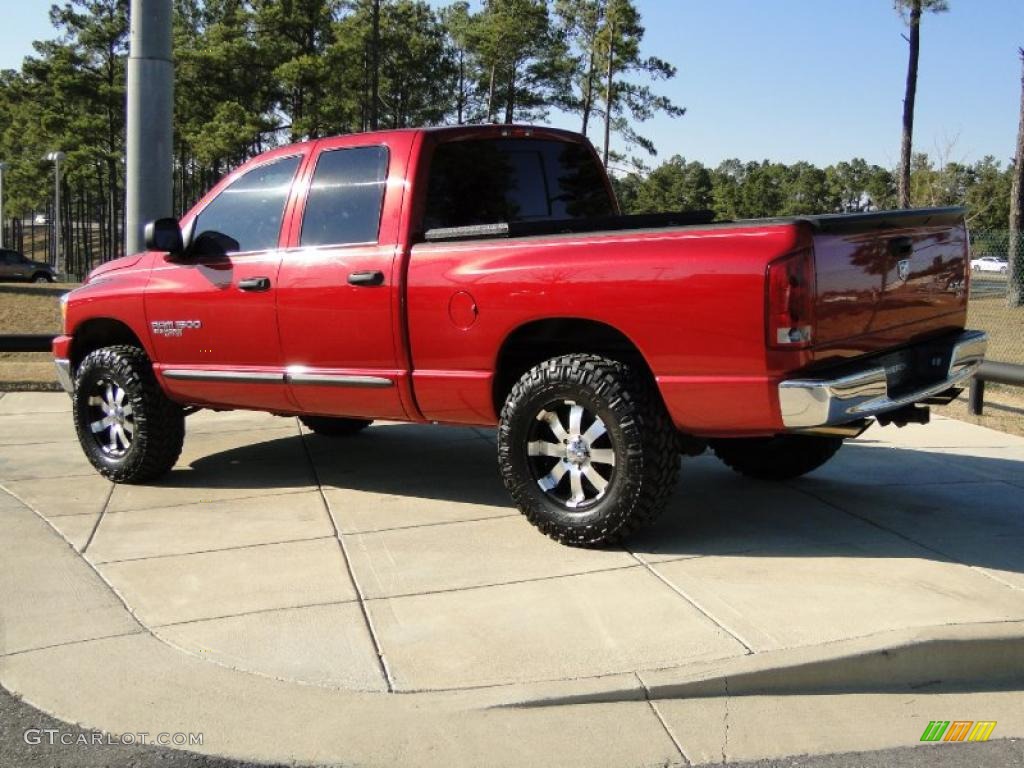 Inferno Red Crystal Pearl 2006 Dodge Ram 1500 Big Horn Edition Quad Cab 4x4 Exterior Photo #43219374