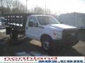 Oxford White - F350 Super Duty XL Regular Cab Chassis Stake Truck Photo No. 4