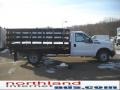 2011 Oxford White Ford F350 Super Duty XL Regular Cab Chassis Stake Truck  photo #5