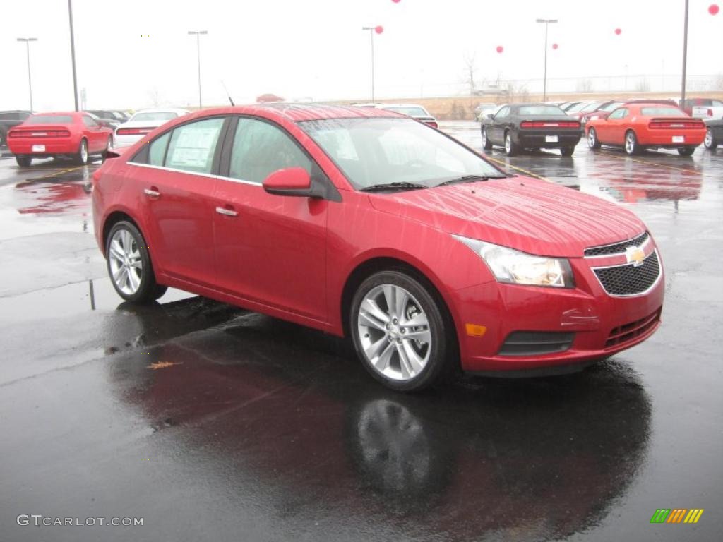 Crystal Red Metallic Tintcoat 2011 Chevrolet Cruze LTZ Exterior Photo #43221246