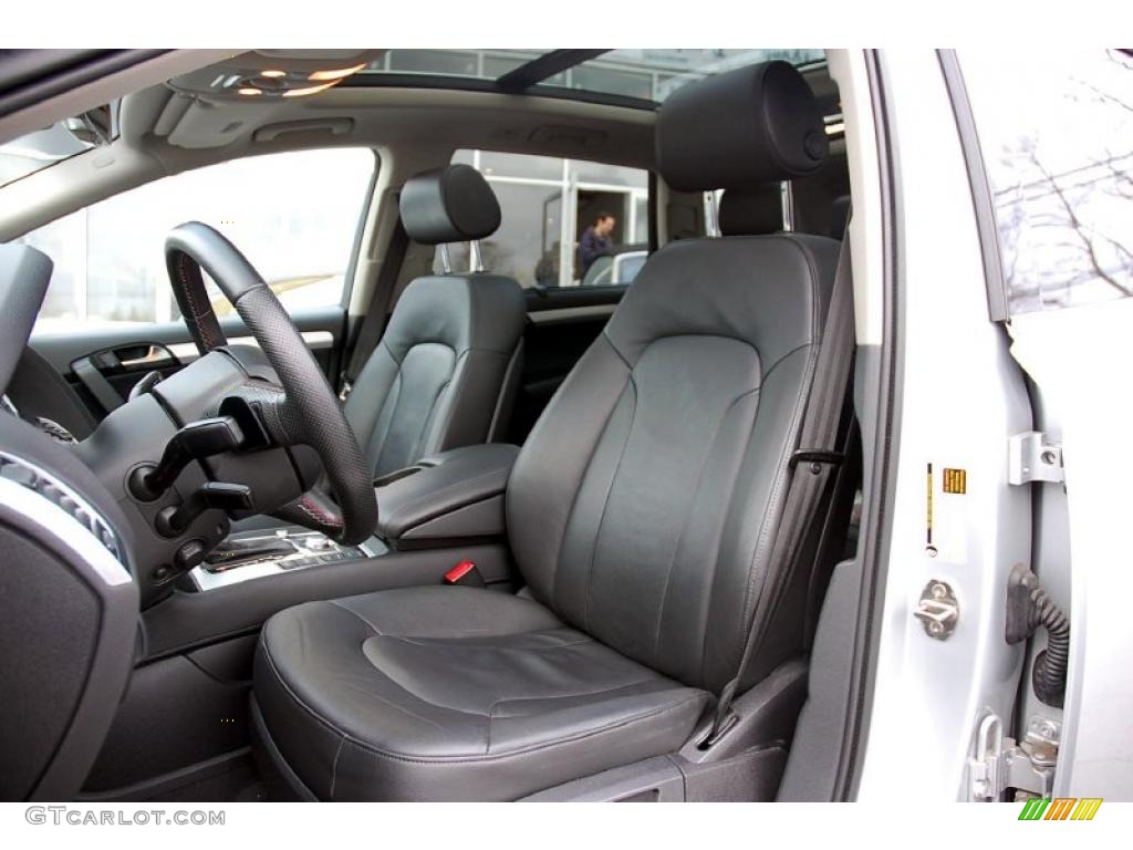 Black Interior 2008 Audi Q7 4.2 Premium quattro Photo #43223343