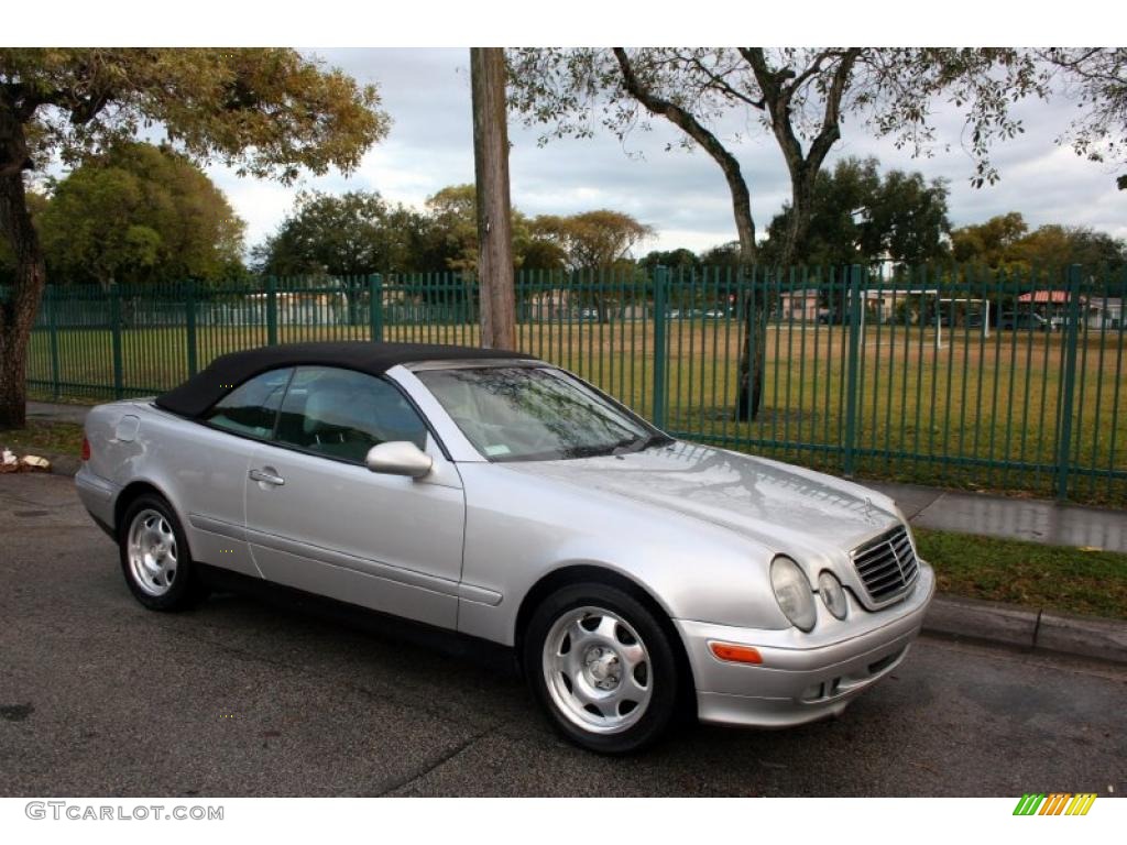 1999 CLK 320 Convertible - Brilliant Silver Metallic / Ash photo #14