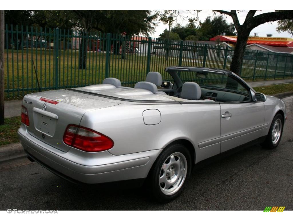 1999 CLK 320 Convertible - Brilliant Silver Metallic / Ash photo #20