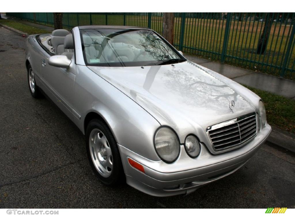 1999 CLK 320 Convertible - Brilliant Silver Metallic / Ash photo #21