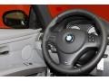 Gray Dakota Leather 2011 BMW 3 Series 335is Coupe Steering Wheel