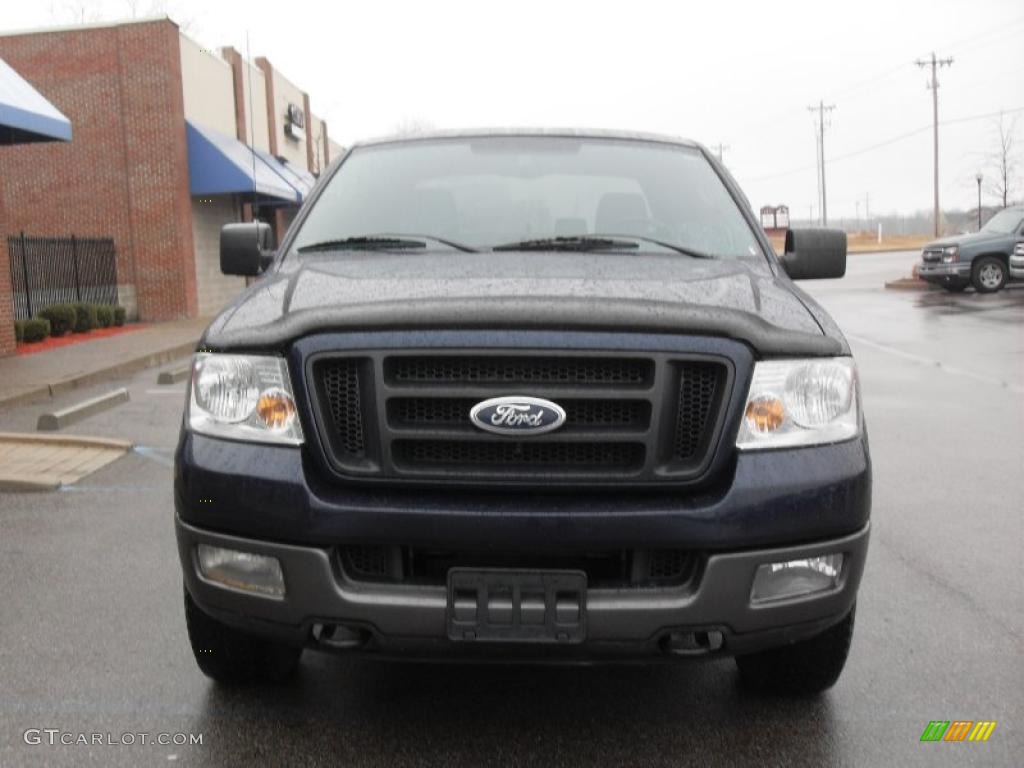 2004 F150 FX4 SuperCrew 4x4 - True Blue Metallic / Black/Medium Flint photo #3