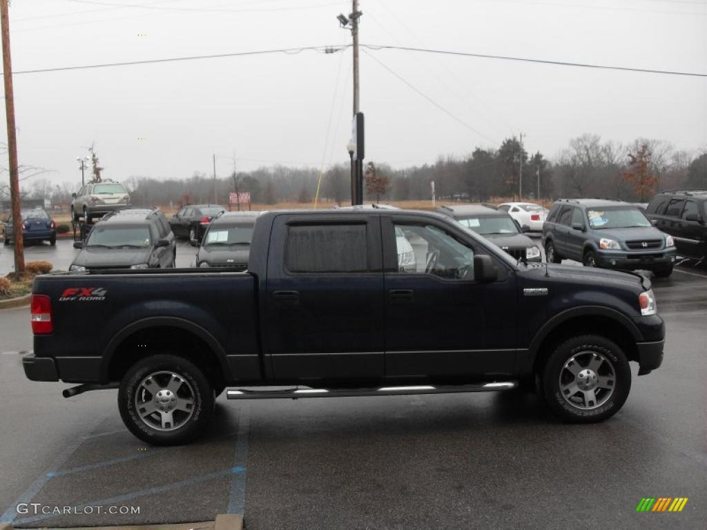 2004 F150 FX4 SuperCrew 4x4 - True Blue Metallic / Black/Medium Flint photo #5