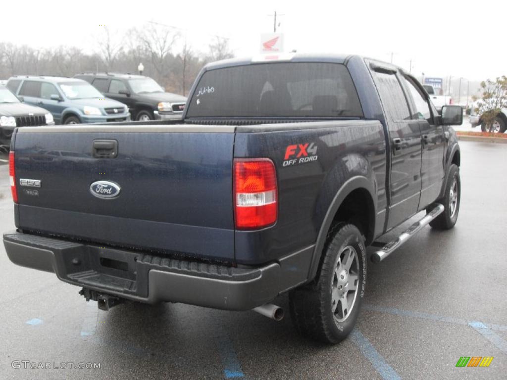 2004 F150 FX4 SuperCrew 4x4 - True Blue Metallic / Black/Medium Flint photo #6