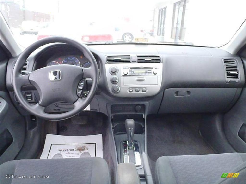2004 Honda Civic Hybrid Sedan Gray Dashboard Photo #43228691