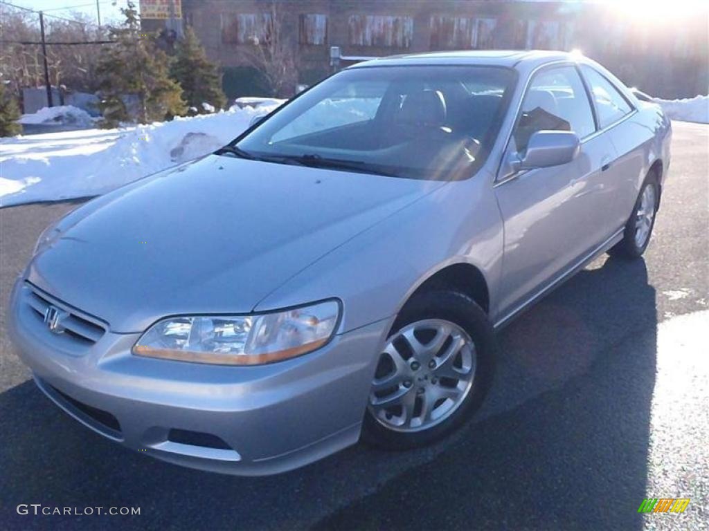 2002 Accord EX V6 Coupe - Satin Silver Metallic / Charcoal photo #2