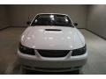 2001 Oxford White Ford Mustang V6 Convertible  photo #2