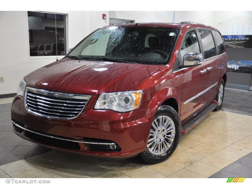 Deep Cherry Red Crystal Pearl 2011 Chrysler Town & Country Limited Exterior Photo #43233980